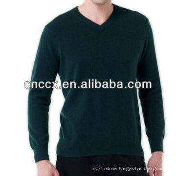 13STC5521 men V-neck pure cashmere sweater